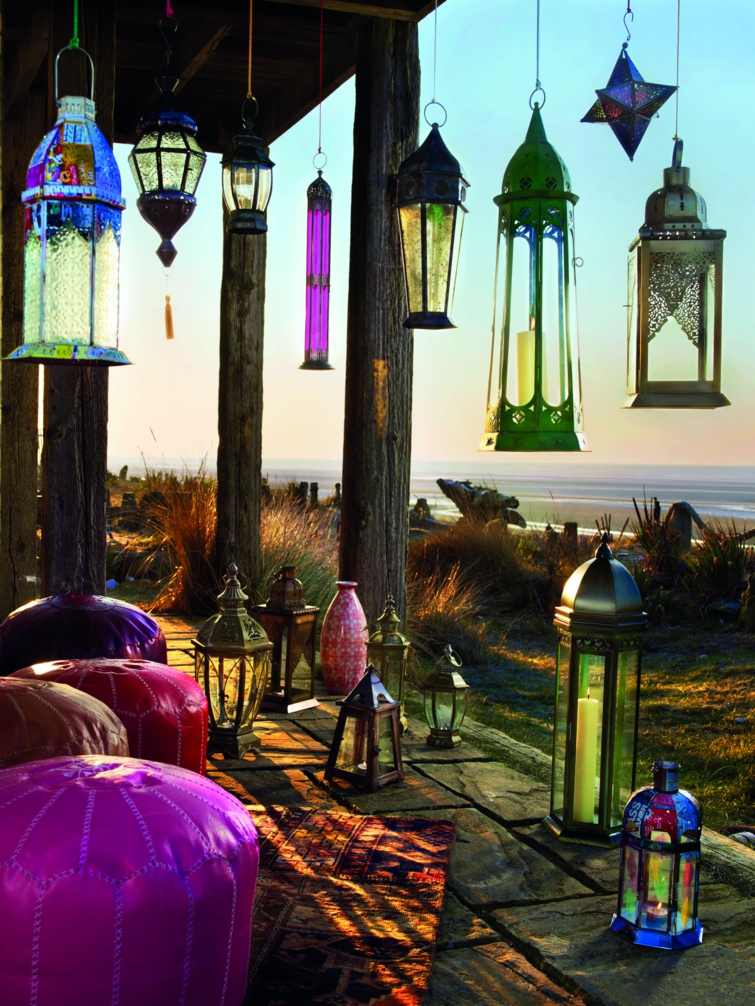 lanterne jardin style marocain
