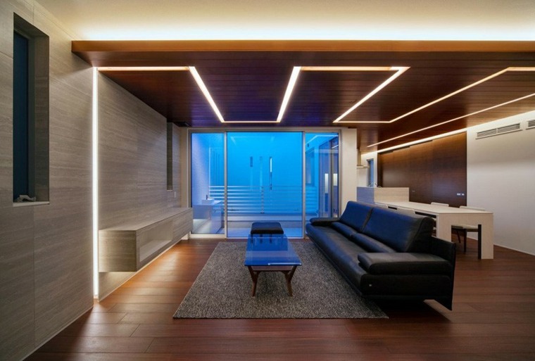 lumières LED appartement moderne