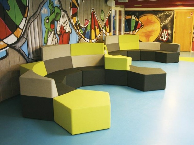 canapé futuriste design mobilier intérieur moderne 