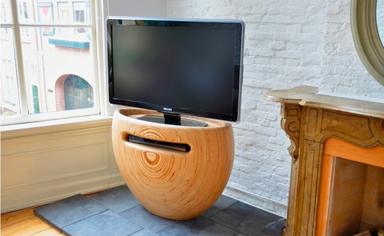 meuble bois support tv design