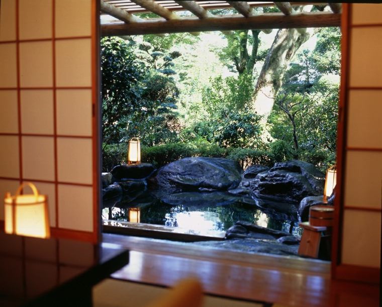 mini fontaine jardin decoration japonaise