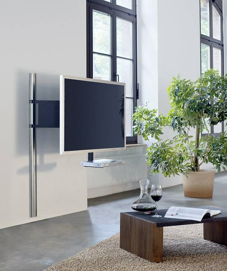 idee support tv dangle mobilier design moderne