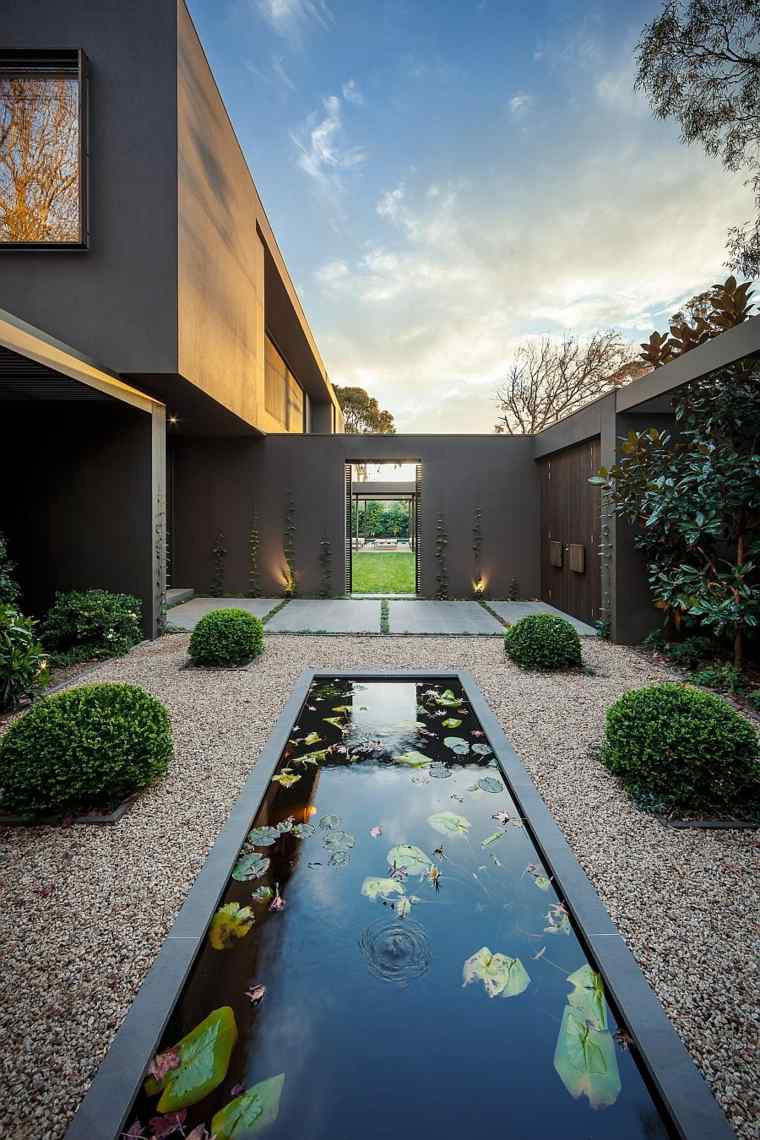 design zen jardin entree maison