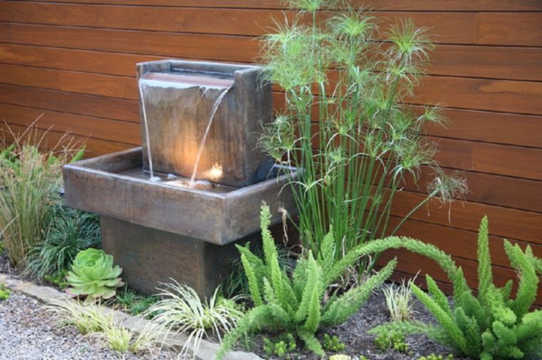 petite fontaine jardin style moderne