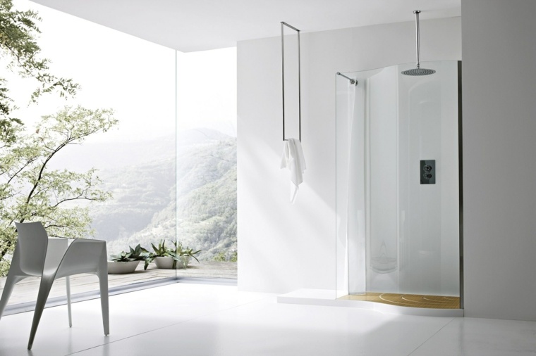 salles de douche design sol teck