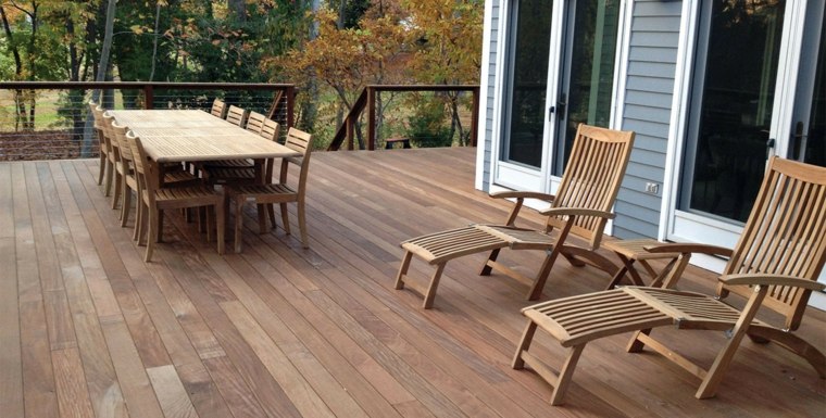 terrasse en bois design mobilier bois