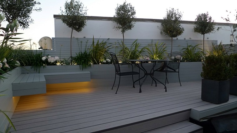 terrasse en bois design moderne