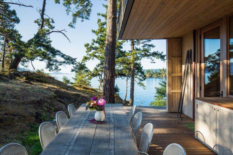 terrasse bois maison style contemporain