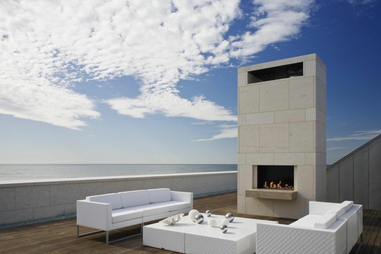 terrasse sur toit design minimaliste