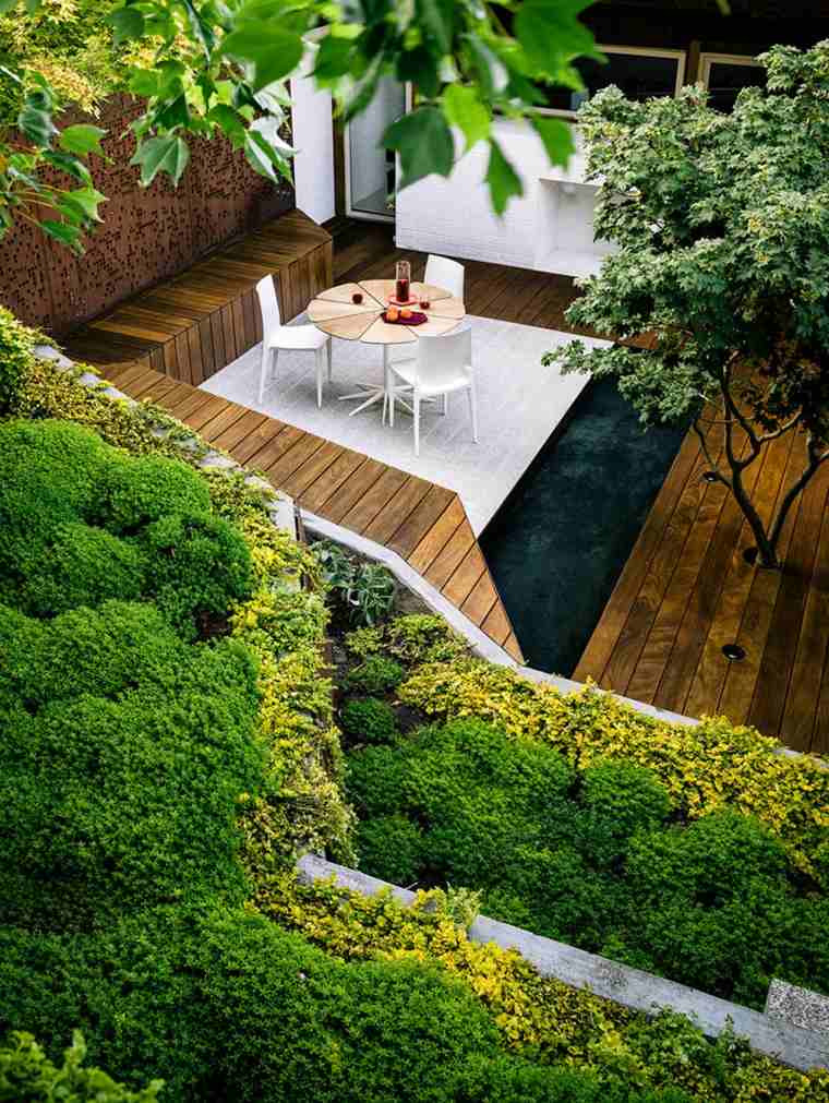 terrassement jardin ultra moderne idee