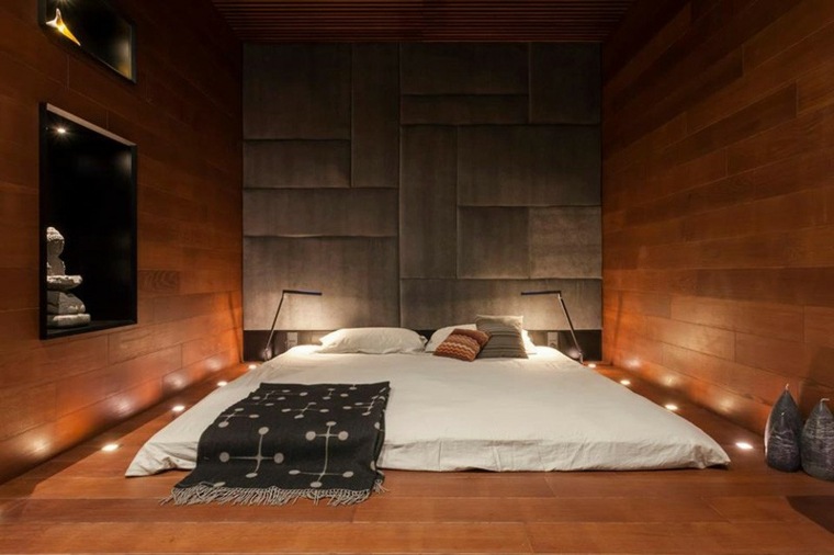 chambre à coucher appartement contemporain design idée déco thai