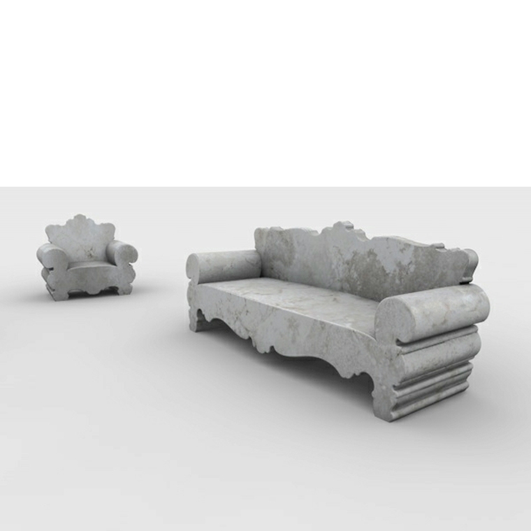 canapé moderne design pierre fauteuil salon aménagement moderne canapé en pierre arredo di pietra