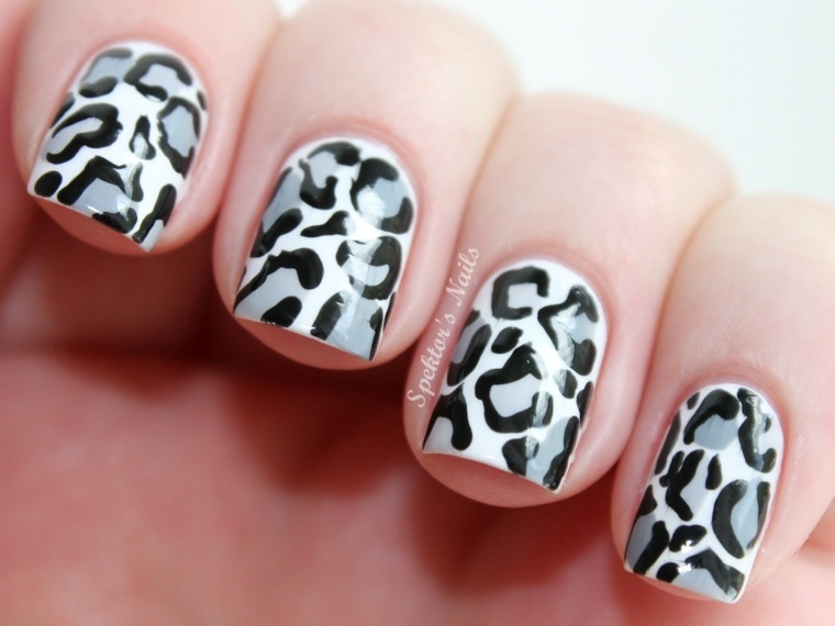 tendance déco ongles nail art leopard