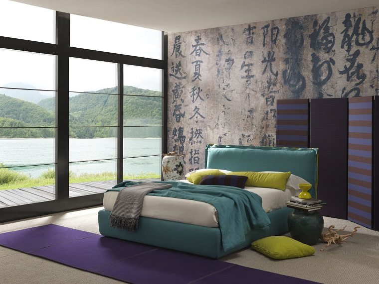 idees de decoration moderne chambre lit design bolzan