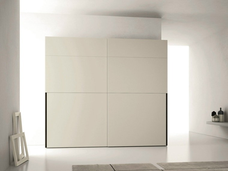 armoire bois design laquée moderne blanc mobilier moderne idée intérieur aménagement 