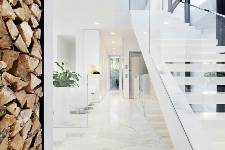 escalier contemporain maison deco luxe