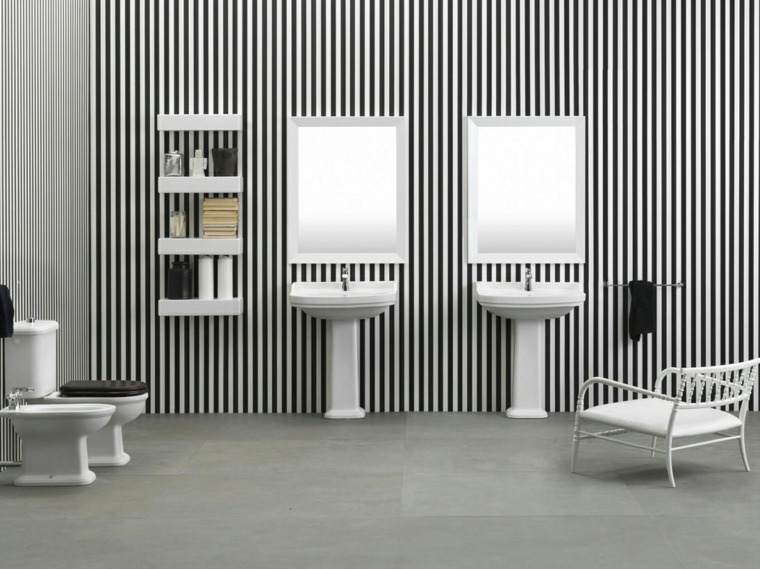 etagere murale wc ambiance moderne