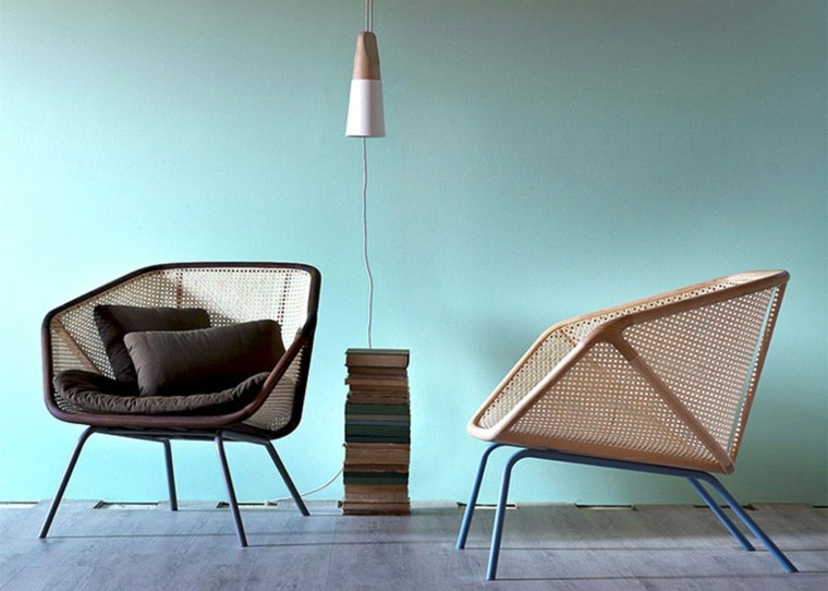 mobilier rotin fauteuil deco design moderne 