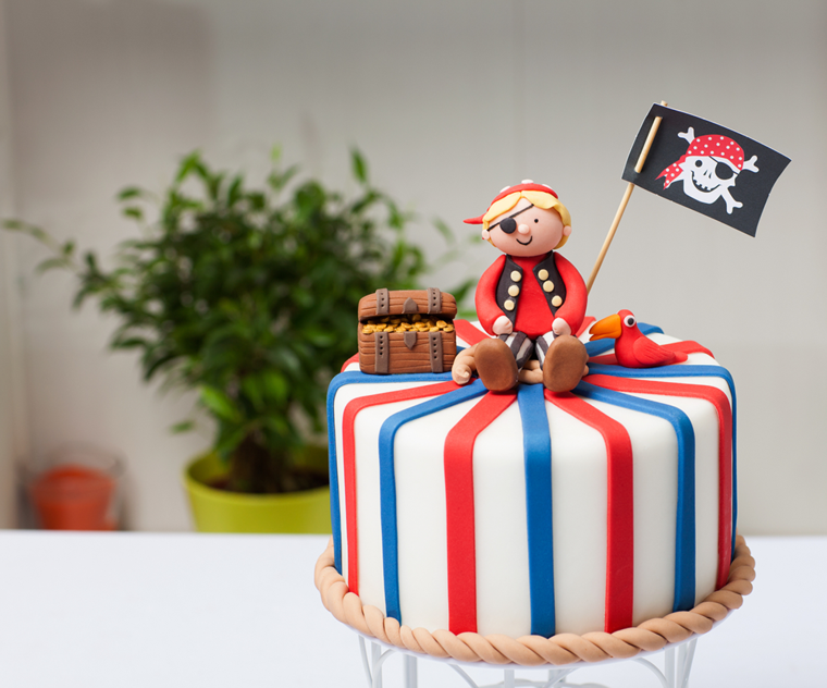 gâteau d'anniversaire enfants theme pirates