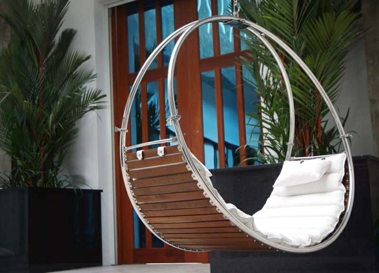 fauteuil suspendu design lit suspendu intérieur moderne idée aménagement salon original