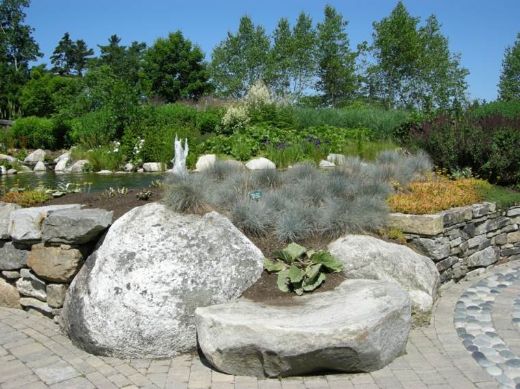 jardin de rocaille pierre 