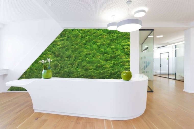 jardins verticaux mur vert mousse