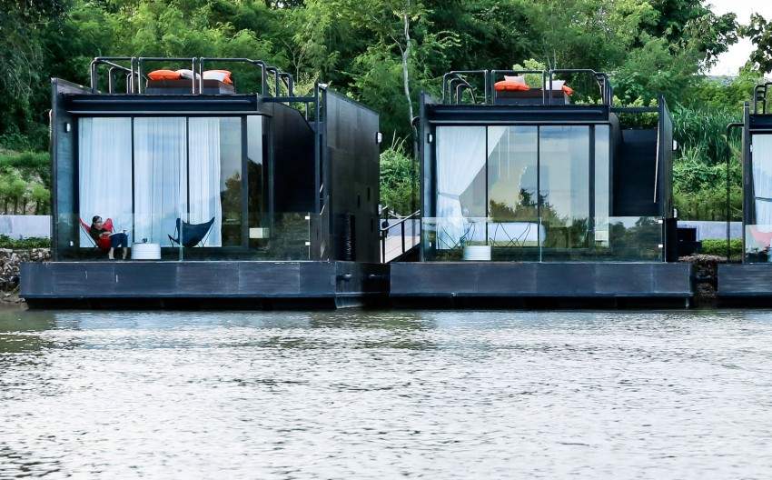 maison flottante design thaïlande moderne design design contemporain 
