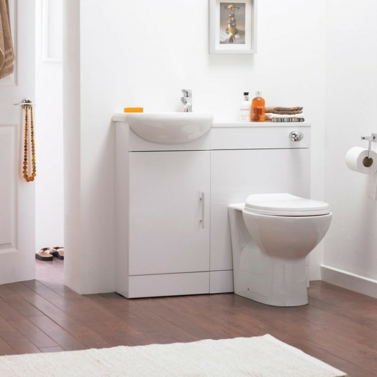 mobilier moderne wc blanc