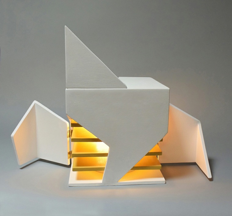 objet design interaction moderne luminaire bois design