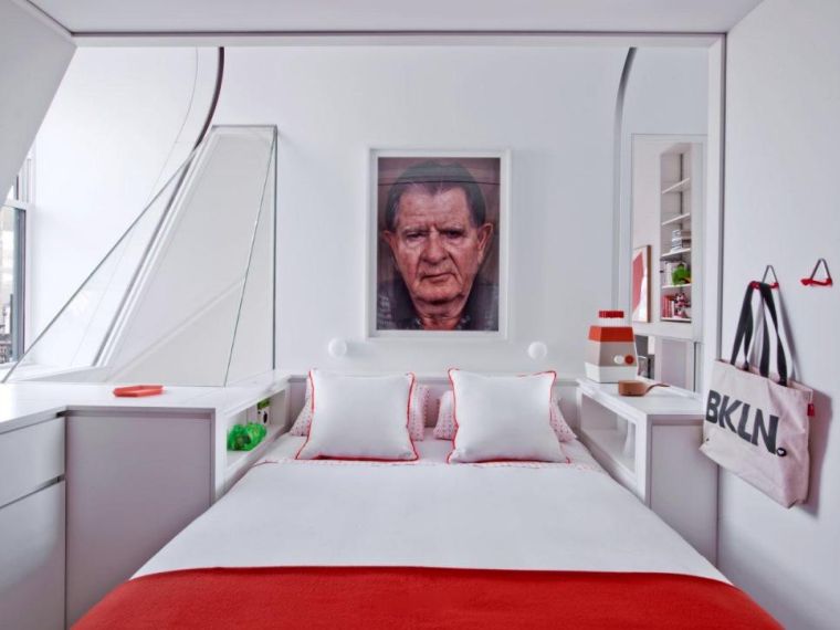 petite chambre à coucher deco de style moderne