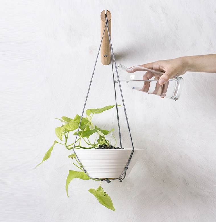 pot suspension design cadeau femme original plante Loop Design Studio