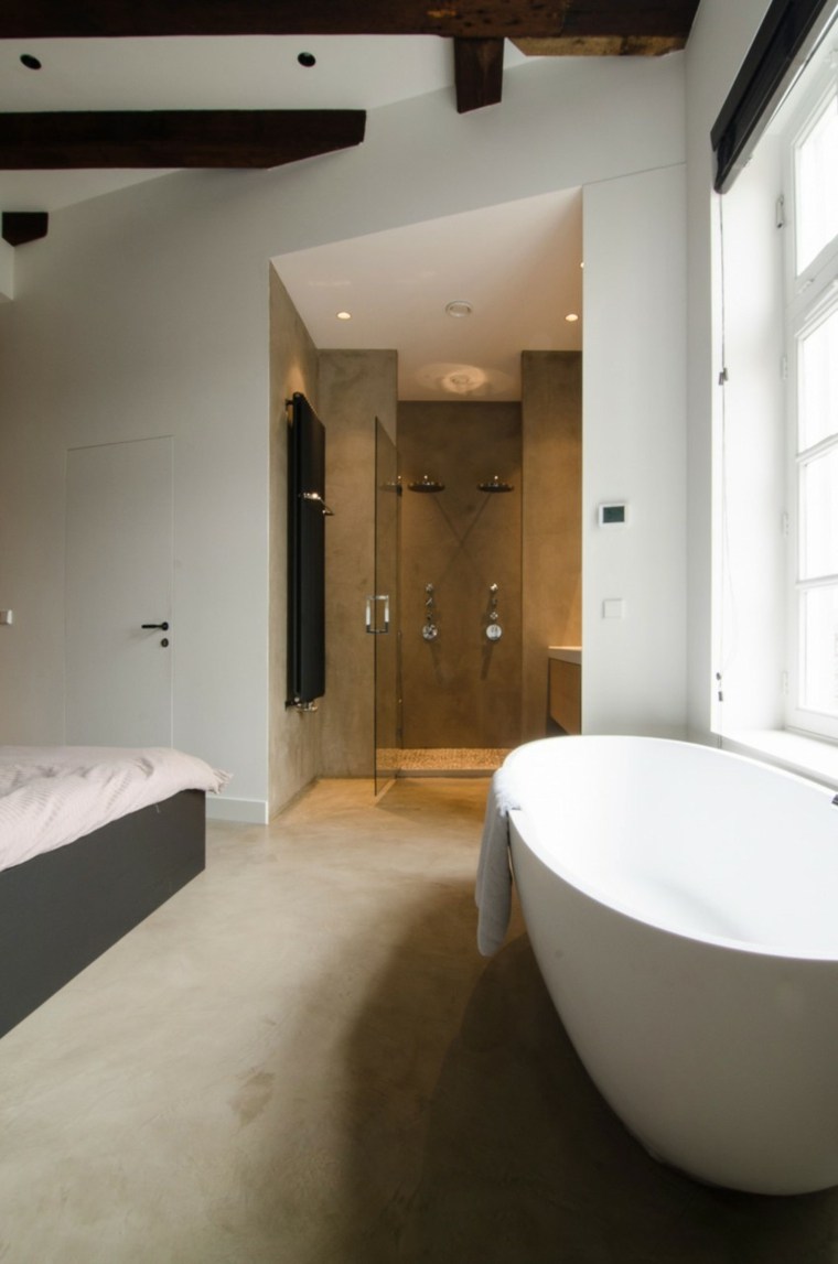salle de bain loft moderne aménagement idée design