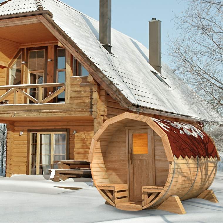 sauna de jardin bois