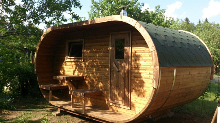 sauna de jardin design interessant