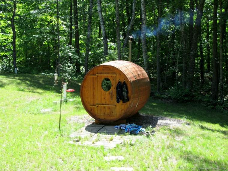 sauna de jardin design original