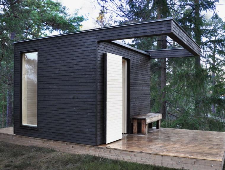 sauna exterieur design jardin