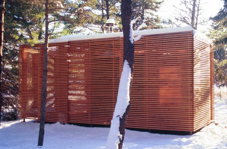 sauna jardin design deco