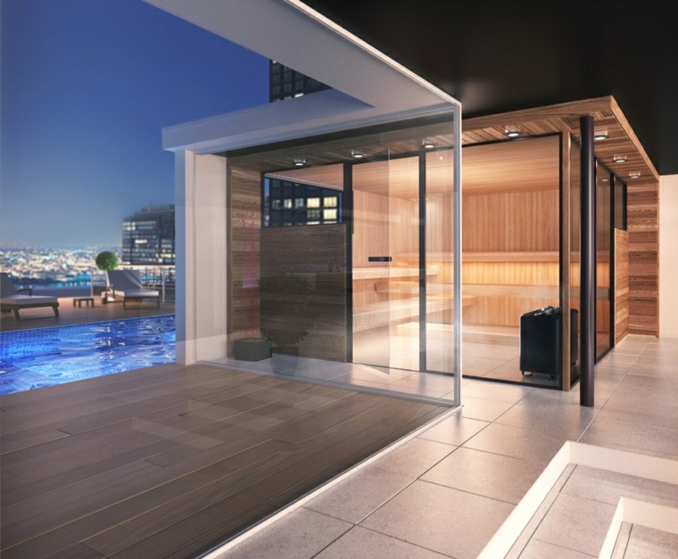 sauna ultra moderne design