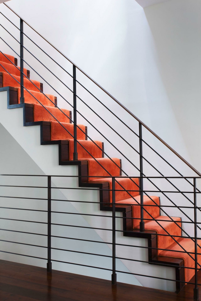 idee tapis escalier deco style contemporain