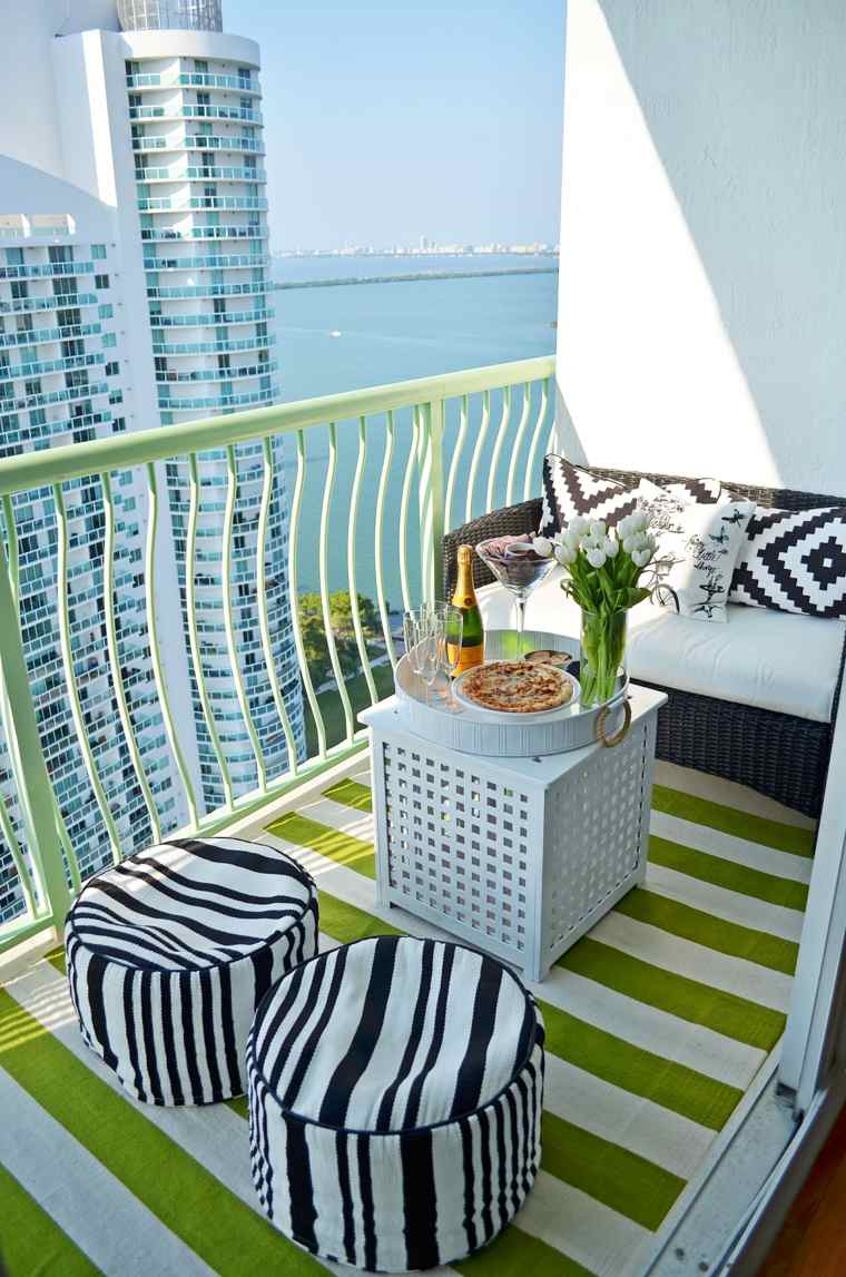 tapis moderne balcon idee