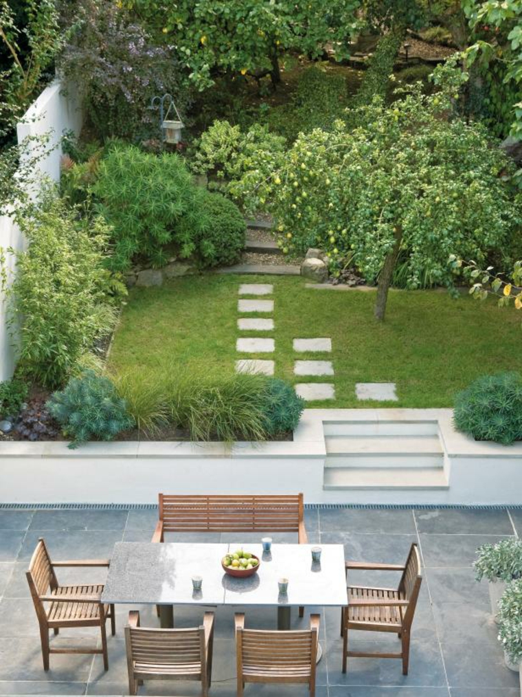 terrasse jardin exterieur salon moderne
