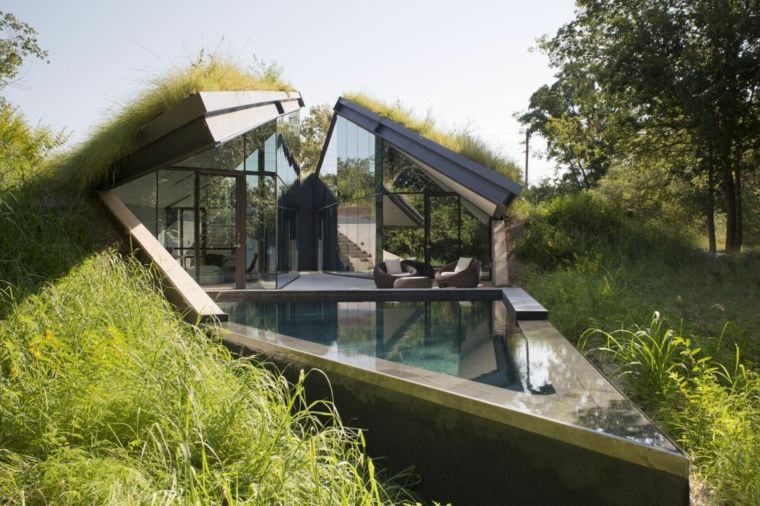 toit vegetal exterieur design maison
