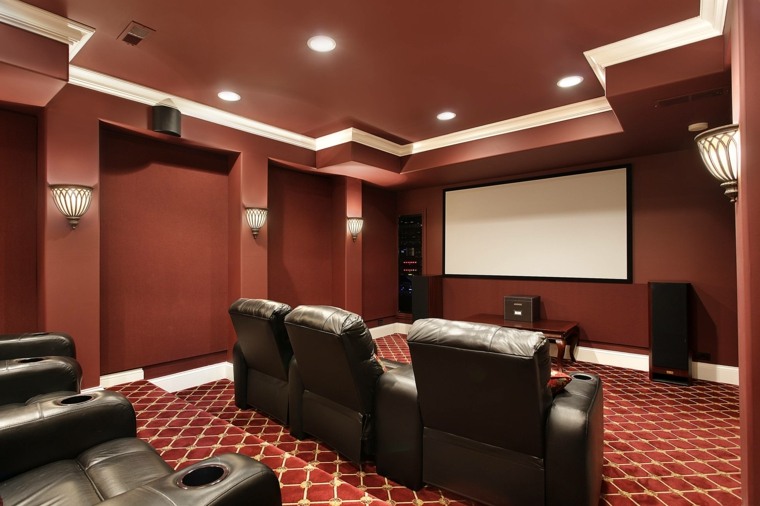 vidéoprojecteur design home cinema rouge