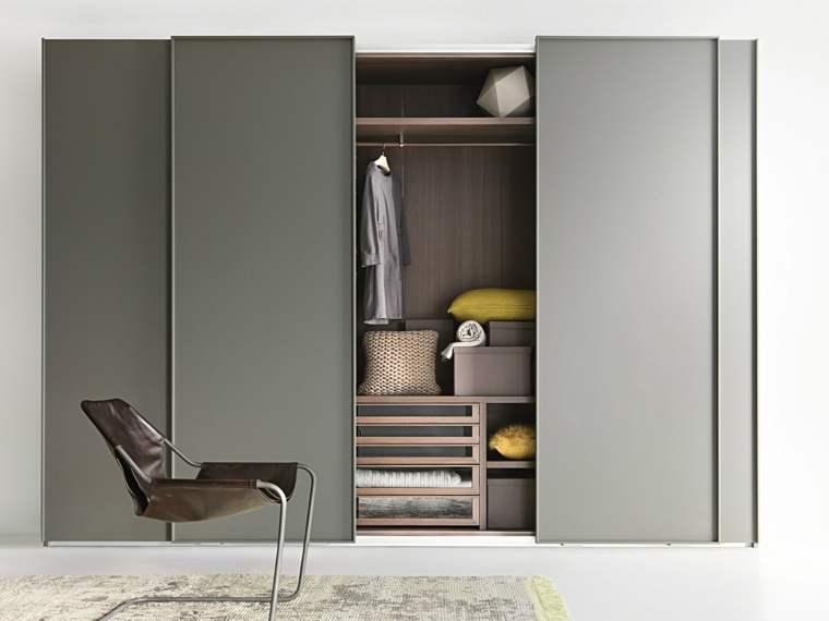 armoire design portes coulissantes idée mobilier chambre design