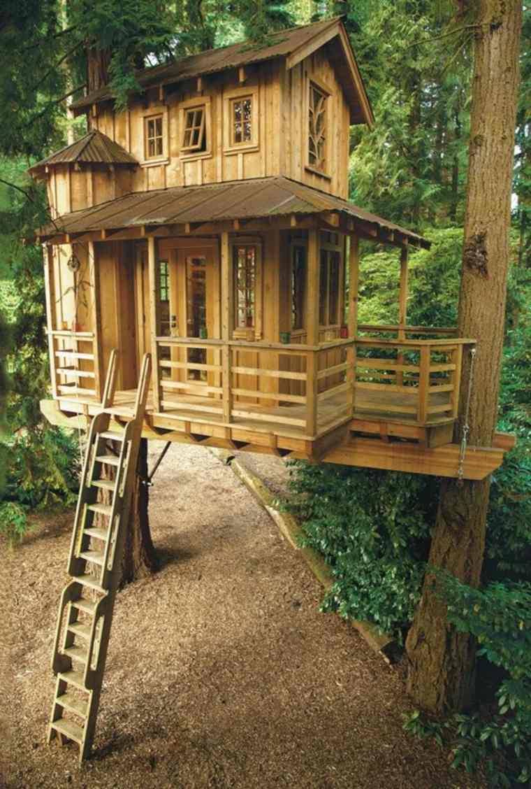 cabane jardin enfant bois idée maison bois design 