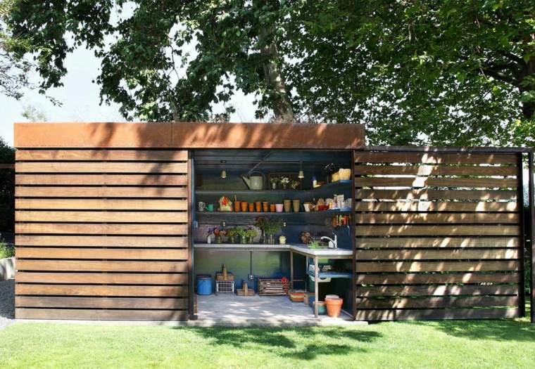 cabane de jardin en bois bricolage idées