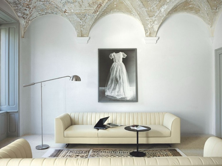 canape couleur blanche salon idee decor moderne