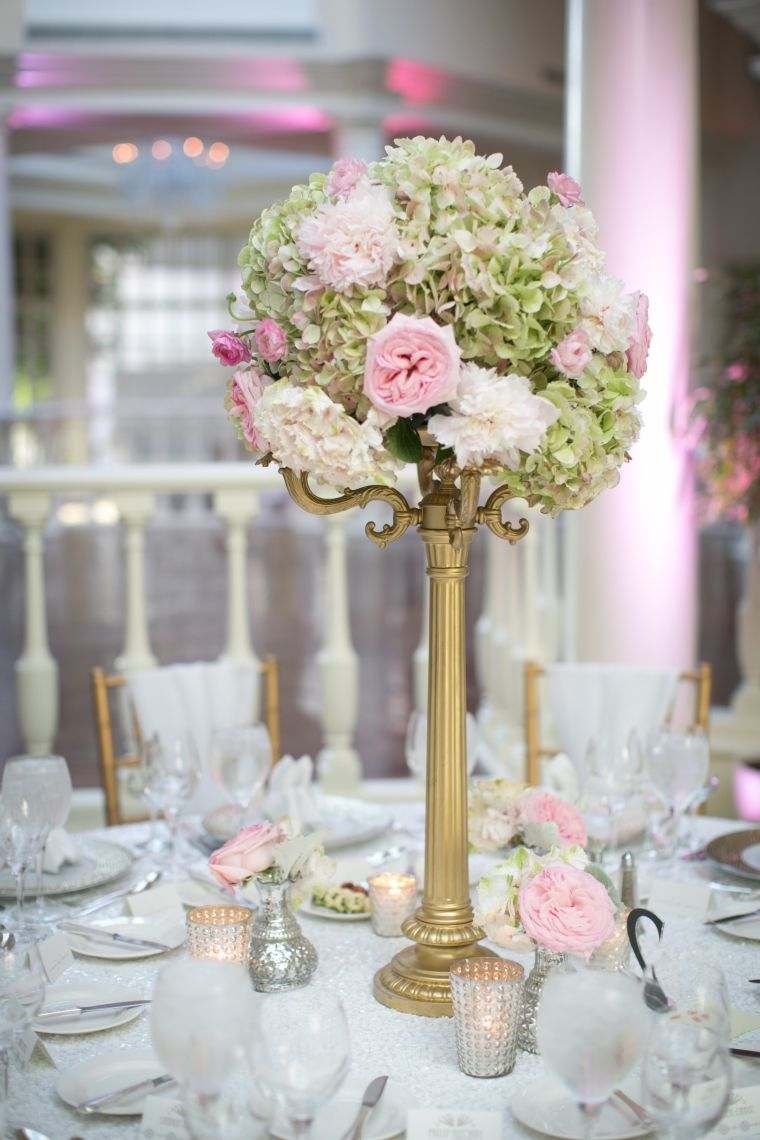 centre de table fleurs mariage idee vase mariage