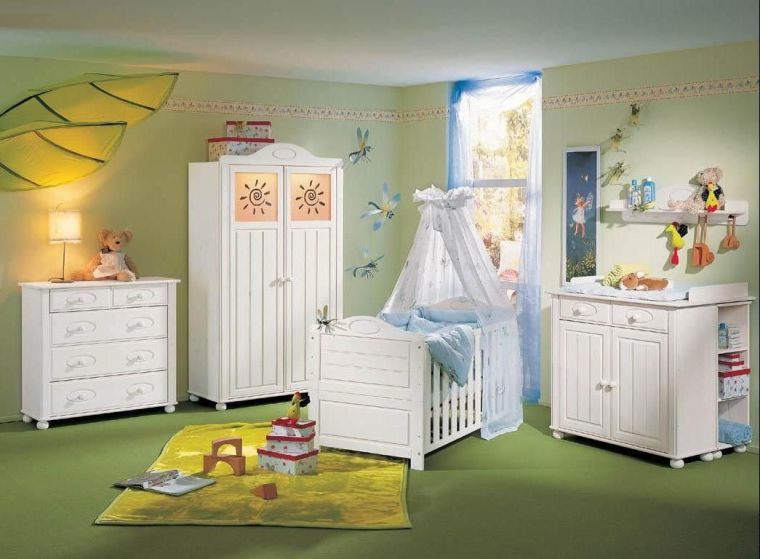 chambre bébé fille idee peinture couleur