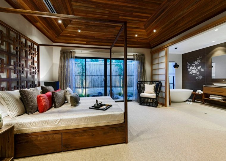 chambre déco zen meubles design japonais